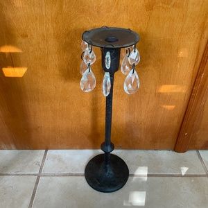 Hanging Crystal Candlestick - Large